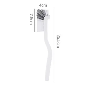 Cepillo de limpieza para tazas estilo japonés con mango largo, diseño de codo, orificio de cola, accesorios de limpieza para grietas con colgador de pared - Product Image 2