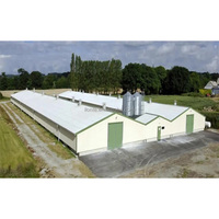 Estructura de gallinero prefabricado, granja avícola, gallinero móvil de acero prefabricado