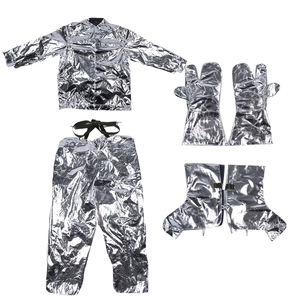 Traje de Bombero Aluminizado Plateado, Traje de Aislamiento Térmico <span class=keywords><strong>para</strong></span> la Lucha Contra Incendios - Product Image 4