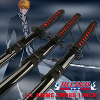 Katana en bois Kurosaki Ichigo, épée de cosplay anime, arme de Bleach
