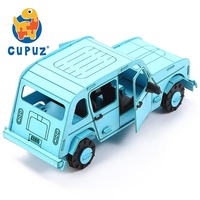 CUPUZ 3D Renault R4, Rompecabezas de Papel con Modelo de Auto, un Punto de Referencia de la Historia Automotriz Francesa, Manualidad Hecha a Mano, Juguete de Regalo para Niños y Adultos