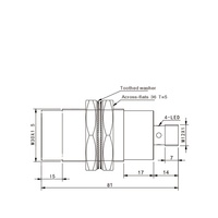 Capteur de Proximité Inductif AKUSENSE M30 25 mm Équivalent à Nbb10-30gm80 Inductif Magnétique