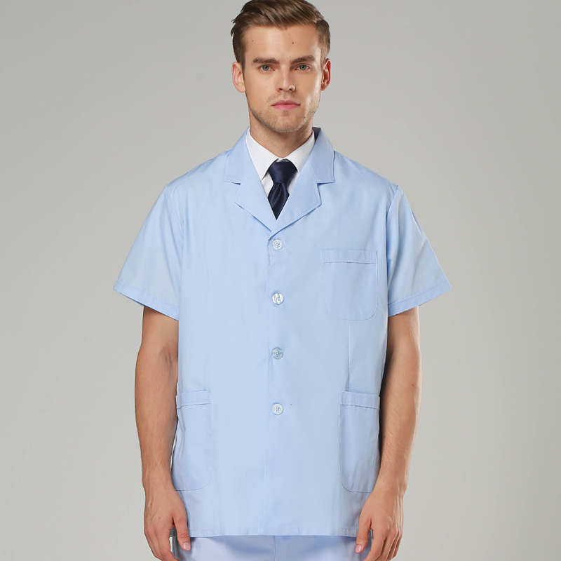 Men Short Sleeve  Blue