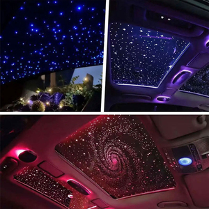 Luz Ambiental Interior para Auto 4 en 1 de 12V, Control Remoto por Aplicación, Luz Ambiental de Fibra Óptica de Colores con Efecto de Cielo Estrellado - Product Image 2