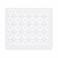 Support à œufs en acrylique transparent pour réfrigérateur, 30 compartiments, plateau de rangement premium avec couvercle, boîte de rangement moderne pour œufs, boîte en PET
