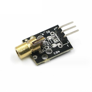 DIY projeler için 5V lazer sensör modülü KY-008 lazer diyot genişletme kartı lazer kafası modülü - Product Image 6