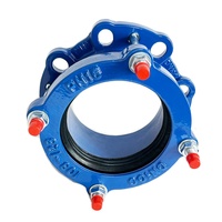Adaptateur de bride de raccord flexible universel 3 en 1 pour tuyaux en acier DI AC PVC HDPE