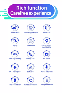 婴儿儿童4g全球定位系统LBS跟踪视频通话手机手表一键SOS儿童智能手机手表 - Product Image 6