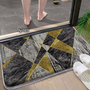 Tùy chỉnh nhà sản xuất chất lượng cao in đáng yêu mô hình lối vào cửa Chân Thảm chống trượt Fluffy Thảm hình bầu dục bọt thảm - Product Image 3