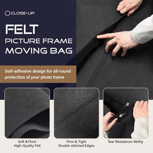 Bolsa de Mudanza para Cuadros de Fieltro de <span class=keywords><strong>40</strong></span>" <span class=keywords><strong>x</strong></span> <span class=keywords><strong>30</strong></span>", Bolsa de Almacenamiento para Espejos y Cuadros, Bolsa Protectora Reutilizable para Mudanza y Almacenamiento de Obras de Arte - Product Image 4