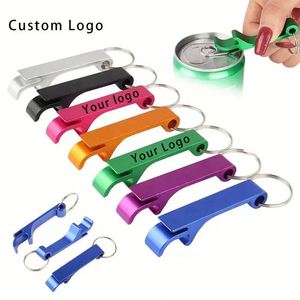 Lightweight Aluminum Metal <b>Keychain</b> with <b>Custom</b> Logo Beer Bottle Opener Waterproof Fashion Luxury Irregular Shape - Product Image 5