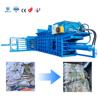 Nouvelle presse à balles hydraulique horizontale pour déchets de papier, presse à balles robuste pour canettes en aluminium, pour la gestion professionnelle des entrepôts