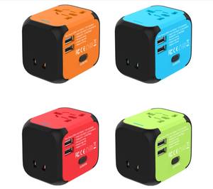 4 en 1 US EU UK AU 4in1 Todo en uno Adaptador universal de viaje mundial Convertidor de adaptador inteligente de viaje múltiple en todo el mundo Cargador de pared - Product Image 2