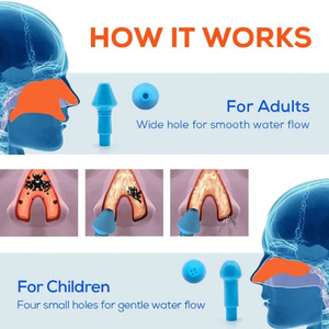منظف لغسيل الأنف للبالغين والأطفال واقي الأنف غسول الأنف ملح الجيوب الأنفية ينظف لتخفيف الحساسية - Product Image 5