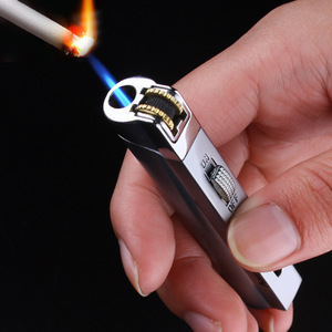Encendedor de Gas Premium con Rueda de Flint, Resistente al Viento, Llama Ajustable, Recargable, con Logotipo Personalizado, Regalo Publicitario para Hombres - Product Image 5