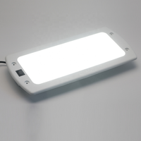 Éclairage intérieur de dôme LED 15W pour caravanes et bus, éclairage de plafond LED intérieur automobile avec 66 LED