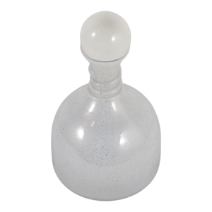 Vaso a Campana in Vetro Moderno con Accenti in Pietra e Topper in Selenite, Decorazione per Casa, Soggiorno, Camera da Letto, Vaso da Tavolo - Product Image 6