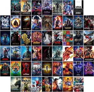 Custom Movie Poster Wall Collage Kit Vintage Movie Poster Aesthetic Photo Collage Print room Decor