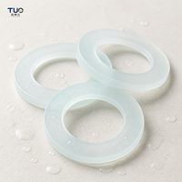 Joint d'étanchéité rond transparent en silicone alimentaire auto-adhésif pour applications d'étanchéité