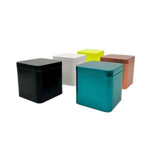 High quality square tea tin packaging Seasonings & Condiments metal tin box