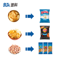 Machine industrielle verticale de remplissage et de scellage pour sachets de café, chips, snacks, noix, bonbons, granulés et épices
