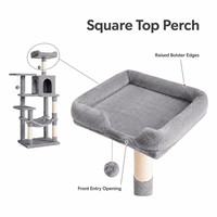 Arbre à chat multi-niveaux en sisal et peluche extra-haut du fabricant