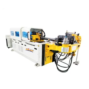 Horizontal furniture twin head small 50mm oval chairs square steel cnc tube pipe bending machine for sale