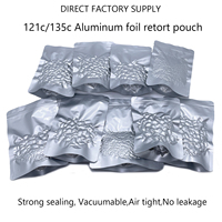 Sachet Doypack Récipient Retortable en Aluminium de Qualité Alimentaire Haute Température 121°C pour Emballage d'Aliments Prêts à Consommer et Sains