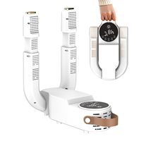 Séchoir à chaussures électrique portable à air chaud avec contrôle par minuterie, pour le séchage et la désodorisation des chaussures, des bottes et des gants, avec fonction de pliage