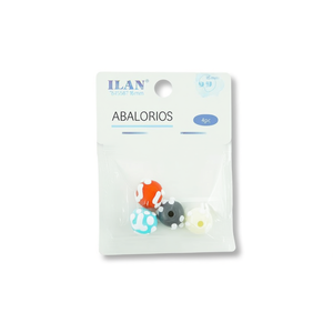 Perline in PVC Stampate Ilan da 16mm, Set da 4 Pezzi per Creazione di Gioielli e Artigianato - Product Image 1