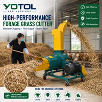 Machine à hacher l'ensilage multifonctionnelle diesel et électrique, hacheuse d'aliments pour animaux, coupe-foin, broyeur de paille de maïs