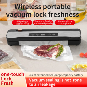 High Quality Wireless Vacuum Sealer Fully Automatic Household Food Packaging <b>Mini</b> Wet Dry Dual-use Fresh-keeping Machine - Product Image 4