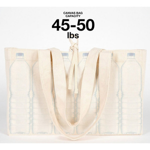 Hữu cơ bông <span class=keywords><strong>Tote</strong></span> Túi vải có thể giặt tái sử dụng công suất lớn sinh thái thân thiện kỳ nghỉ Vai Vải Túi mua sắm với túi - Product Image 3