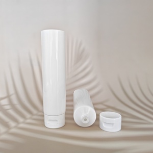 Tube rond vide en plastique personnalisé pour cosmétiques, capacité 80ml 100ml, pour gel douche et nettoyant visage, vente en gros - Product Image 5