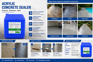 Scellant <span class=keywords><strong>pour</strong></span> béton estampé Minida High Shine, résistant aux intempéries, couleur intense, <span class=keywords><strong>pour</strong></span> sols de patio - Product Image 2