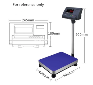Indicateur A12 Étanche 300kg Fonction de poids électronique Balance à plate-forme en acier au carbone utilisée industrielle - Product Image 2
