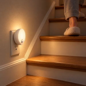 Factory Direct <b>Motion</b> <b>Sensor</b> Night <b>Light</b> Plug In with <b>Light</b> <b>Sensor</b> 2700K Warm White 0.5W ABS LED Night Lamp for Bedroom Hallway - Product Image 5