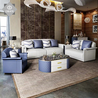 Sofá Blanco para Sala de Estar, Sillones de Cuero, Estilo Europeo, Conjunto de 2 Plazas, 100% Italiano, Sofá Moderno para Sala de Estar, Sofá Cama