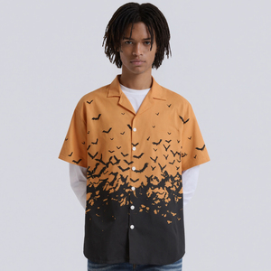 Camicie hawaiane da spiaggia estive <span class=keywords><strong>con</strong></span> bottoni da uomo <span class=keywords><strong>a</strong></span> <span class=keywords><strong>manica</strong></span> corta - Product Image 4