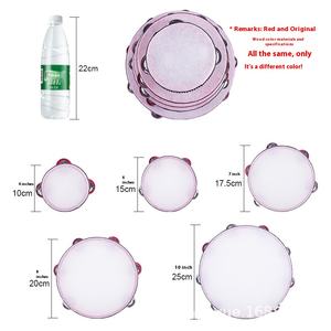 Orff แทมบูรีนเด็กระฆังมือเต้นรำไม้สอนสำหรับโรงเรียนอนุบาลเครื่องดนตรีใน<span class=keywords><strong>กระเป๋า</strong></span> - Product Image 4