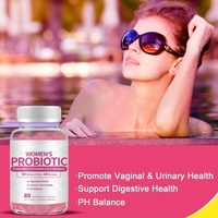 Gummies Probiotiques pour Femmes à la Canneberge, Sans Sucre, Formule Personnalisée avec Logo, 50 Milliards de CFU, 60 Comprimés, Suppléments à Base de Plantes, Vente en Gros
