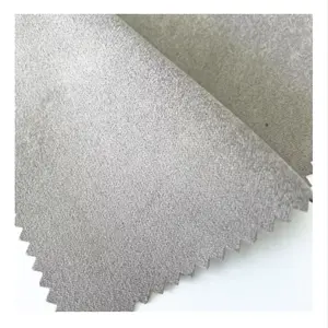 High quality recycled polyester weft woven microfiber suede towel fabric recycled suede fabric suede satin silk fabric