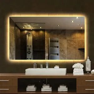 Espejo Inteligente Rectangular <span class=keywords><strong>de</strong></span> Estilo Moderno con Pantalla <span class=keywords><strong>de</strong></span> Tiempo, Espejo LED para <span class=keywords><strong>Baño</strong></span> con Luz para Hogar y Hotel - Product Image 6