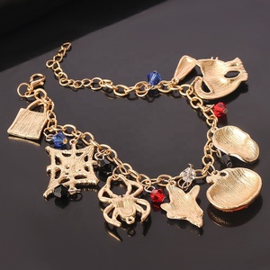 Halloween Chauve-Souris Crâne Accessoires Drôle Charme Réglable Bracelet Punk Cadeau pour Filles - Product Image 5
