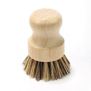 Wholesale Durable Mini Dish <b>Brush</b> Eco Friendly Bamboo Cleaning Scrubbers for Kitchen - Product Image 3
