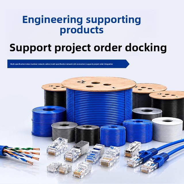 Free Shipping Cat6 Pre-terminated High-speed Gigabit Ethernet Patch Cord Twisted Pair Copper-clad Aluminum China