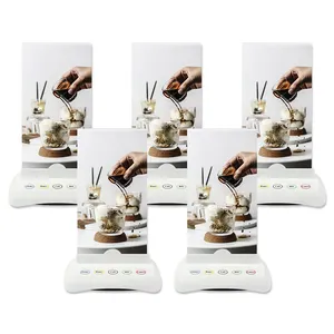 带菜单支架的卡特尔呼叫按钮发射器，呼叫服务员餐厅餐桌无线订购系统 - Product Image 2