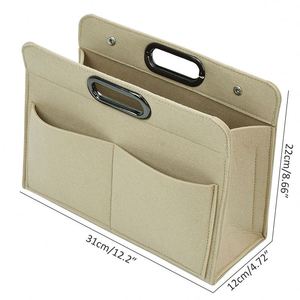 Bolsa de Maquillaje de Fieltro de Gran Capacidad, Bolsa de Almacenamiento de Cosméticos de Fieltro, Bolsa de Mano de Fieltro de Moda, Fábrica con Certificación BSCI - Product Image 4