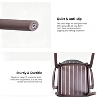 Fauteuil en plastique moulé tout-en-un, empilable, résistant aux intempéries, avec dossier à lattes, de haute qualité, idéal pour patio et salon – Vente chaude