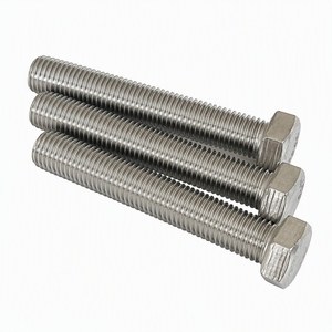 Perno Hexagonal de Acero Dúplex S32205 M16x80 DIN933 DIN931 EN 10204 con Certificación RoHS para Aplicaciones de Ensamblaje de Maquinaria, Suministro de Fábrica - Product Image 1